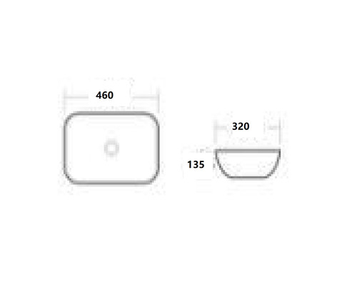 Black Marble 4mm Ultra Slim  Ceramic Basin HY8018AD57