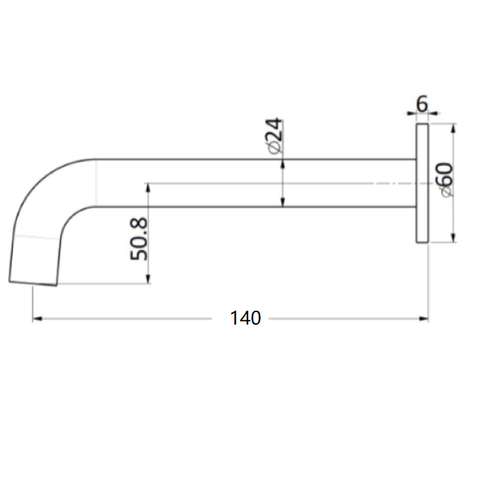 Vivid Iconic Round Curve  Bath Spout , Brushed Gold, Chrome, Brushed Nickel, Gun Metal Grey, Matt Black