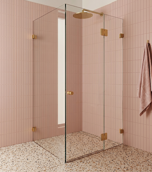 Normandy Frameless Shower Screen Square L Shape