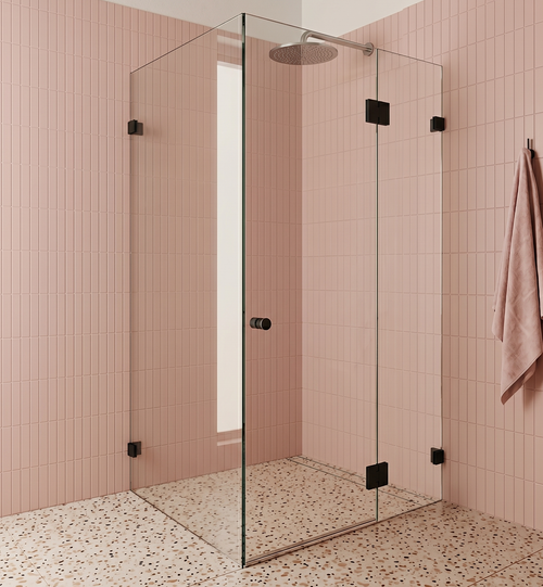 Normandy Frameless Shower Screen Square L Shape