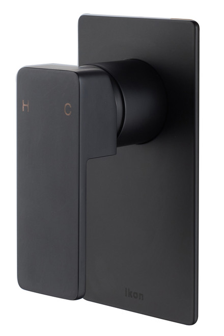 Ikon Ceram Wall Mixer Tap - Shower / Bath Chrome ,Matt Black .Brushed Gold ,Brushed Nickel