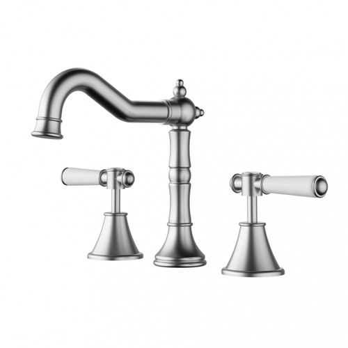 Clasico Basin Mixer Set  Ceramic Handle Chrome , Matt Black, Brushed Nickel , Brushed Gold