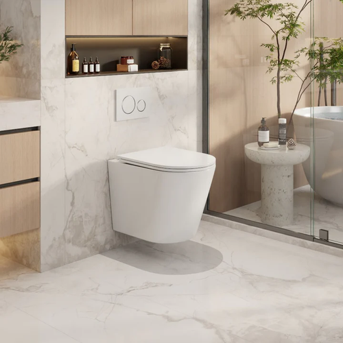 Berlin 66 Wall Hung Pan With R&T Inwall Cistern - Rimless Tornado