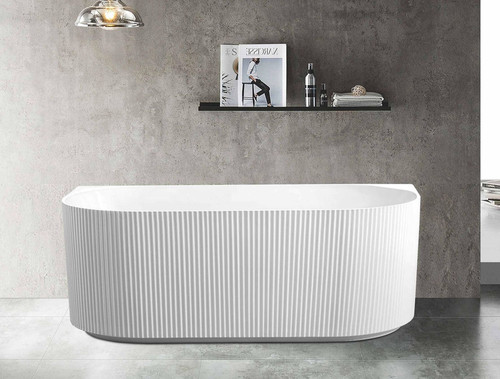 BACK TO WALL Fluted Freestanding Bath Tub 1500mm/1700mm BACK TO WALL Fluted Freestanding Bath Tub 1500mm/1700mm