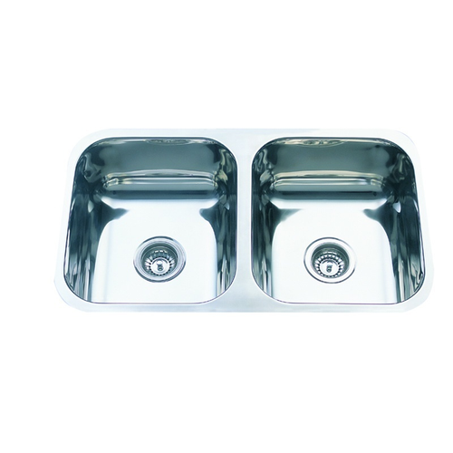 Undermount Kitchen Sink Double Bowl 785mm x 445mm