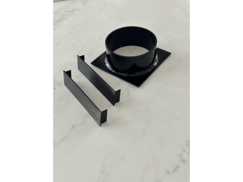 Muse Aluminium Tile Insert Matt Black 35mm x 100mm - Custom Length