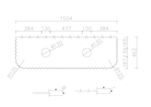 Fluted Rome Wall-hung Cabinet 1500mm