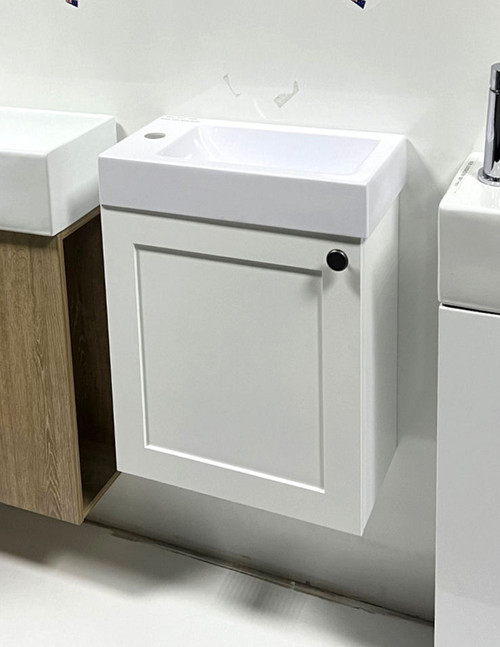 England MINICompact Ensuite vanity - 450mm Shaker Door - Wall Hung