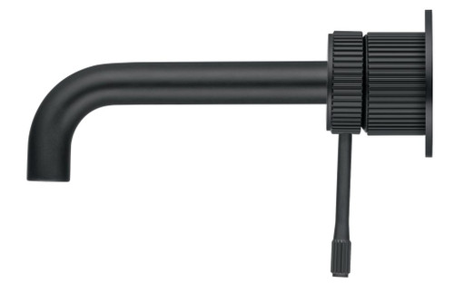 Mica Fluted Stainless steel Wall Mixer Combo & Spout - Matt Black, Brushed Nickel, Gun Metal Grey and French Gold 