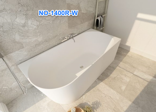 Nova 1400mm  Corner Gloss White Bathtub 