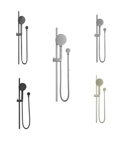 Mica Stainless steel Shower Head on Rail  Mica Stainless steel Shower Head on Rail