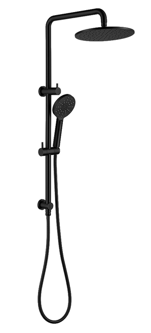 Mica Stainless steel Dual Shower Combo Rail Round