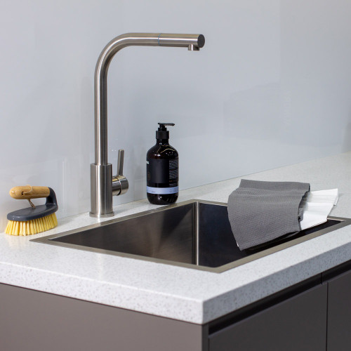 X ACTA Gooseneck Retractable Maxi Pull Out Mixer with Dual Spray