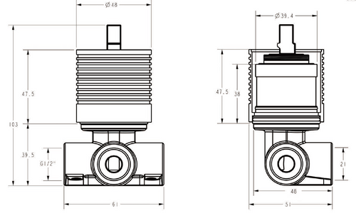 Sora Stainless Steel Bath or Shower Wall Mixer - Gun Metal