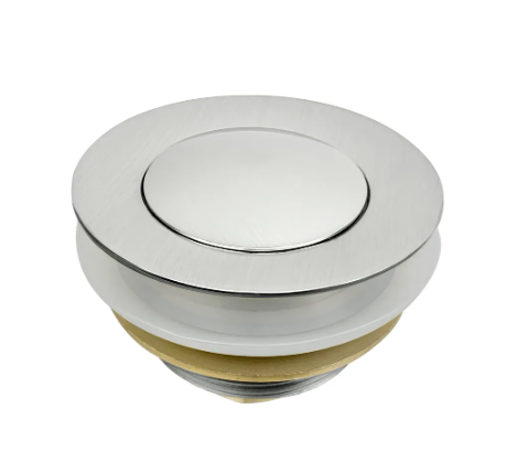 Bathtub 40mm Brushed Nickel Pop Up Waste  - Ultra Low-profile