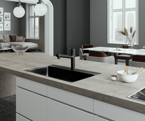 Taqua T-5 Pull-Out Mixer Tap with Built-in Filtration Brushed Gold - 3 Way Filter Tap