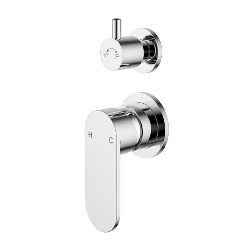 Sora Stainless Steel Shower Mixer Diverter - Chrome Sora Stainless Steel Shower Mixer Diverter - Chrome