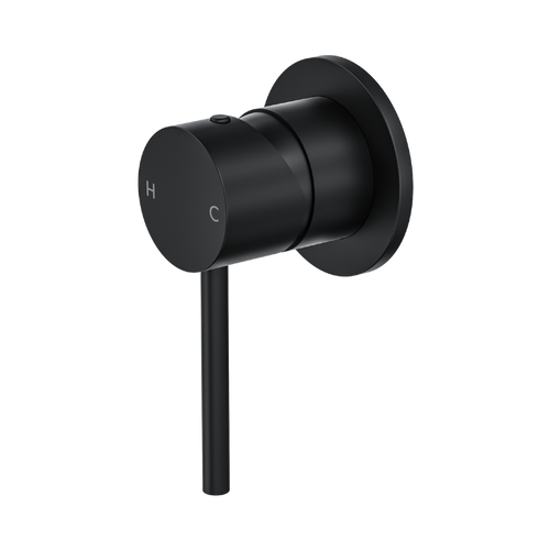 Linsol Gigi S3 304 Stainless Steel Bath or Shower Wall Mixer - Matt Black