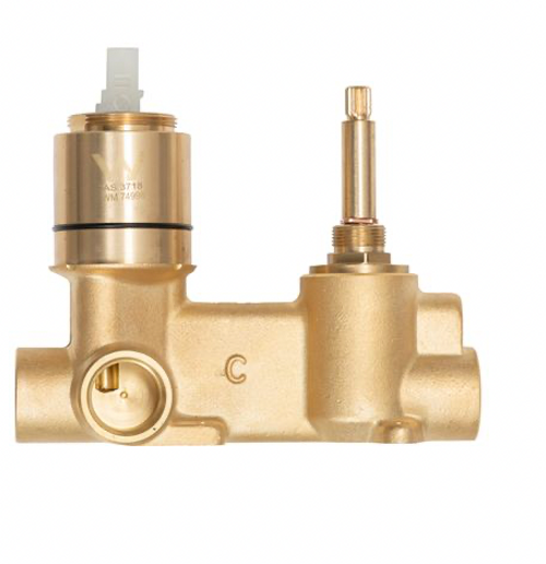 Linsol Gigi S3 304 Stainless Steel Bath Shower Wall Mixer with Divertor - Brushed Nickel