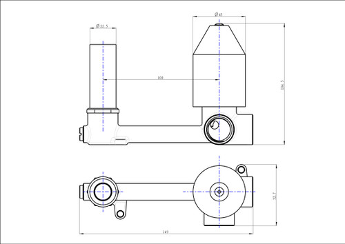 Linsol Gigi S3 304 Stainless Steel Wall Basin or Bath Mixer - Matt Black