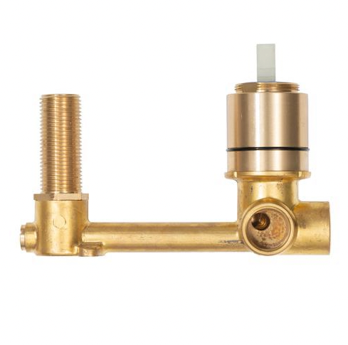  Linsol Gigi S3 304 Stainless Steel Wall Basin or Bath Mixer Separate Back Plate- Brushed Gold