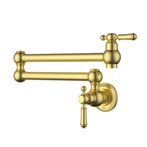 Ikon Clasico Pot Filler - Brushed Gold