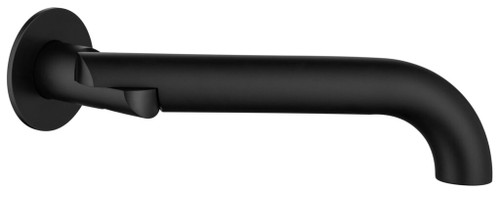 Mica Stainless steel Swivel Bath Spout – Curved Matt Black 