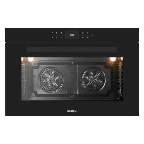 Dilusso Electric Ovan - 900mm Black Glass 9 Functions