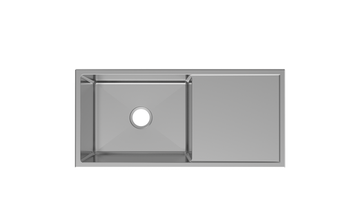 Cube Square Round Corner Large Bowl sink with Drainer --undermount or drop in   960*450*225mm