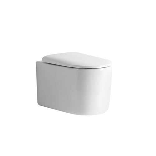 Devito Wall Hung Pan With R&T Inwall Cistern - Rimless Tornado