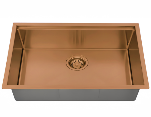 Kliff Hand Made PVD Stainless Steel Sinks Brushed Bronze - 810 X 440