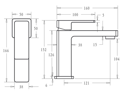 Ikon Ceram Basin Mixer Tap Brushed Nickel