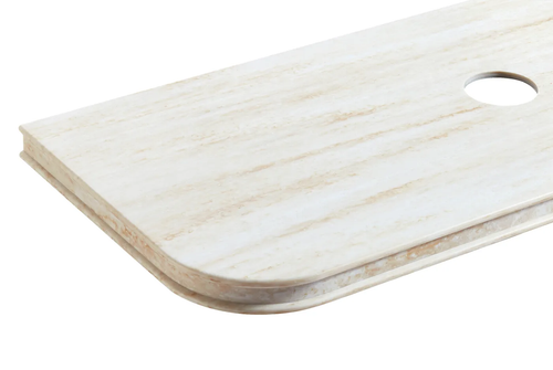 Havana Fluted 1200mm Sable Walnut Wall Hung Curve Vanity