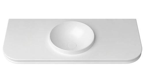 Havana Fluted 1200mm Sable Walnut Wall Hung Curve Vanity