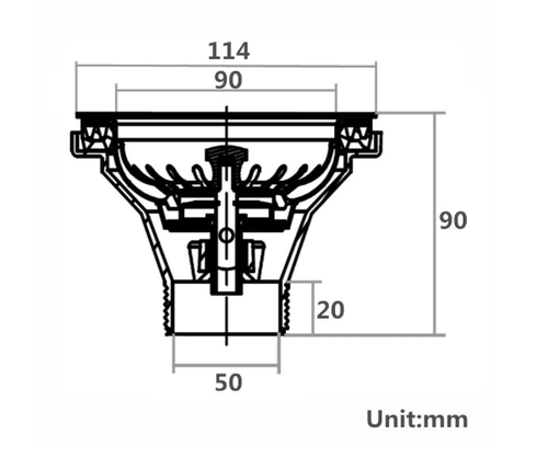 Matte Cream Kitchen Sink Waste Without Overflow