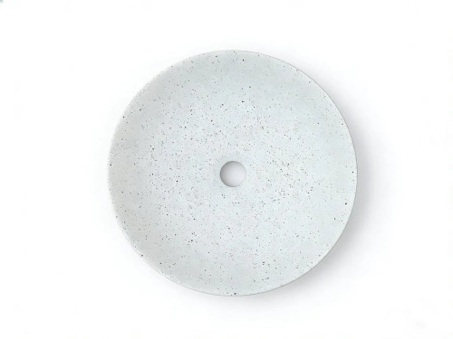 Sasso 40 Counter-top Round Basin - Speckled White