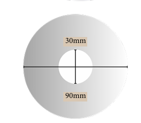 Tilers Mistake Round Cover Plate - Back Plate Only