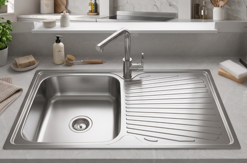 Otus Single Bowl & Single Drainer Sink - Silk Finish - Left / Right Hand Bowl