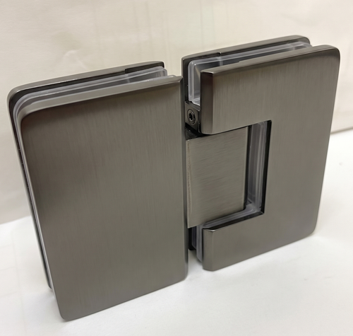 180 Degree Hinge for Frameless Shower Screen - Gun Metal