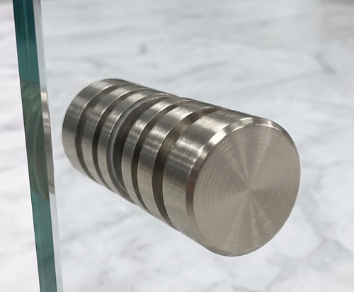 Knob Handle for Frameless Shower Screen - Brushed Nickel