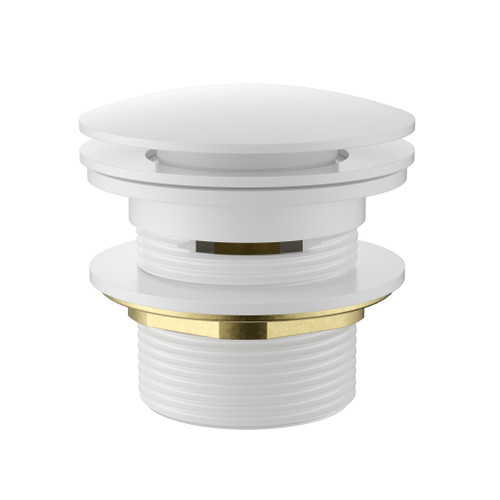 Bath Pop-up Waste 40mm With Removable Waste Overflow -Gloss White 