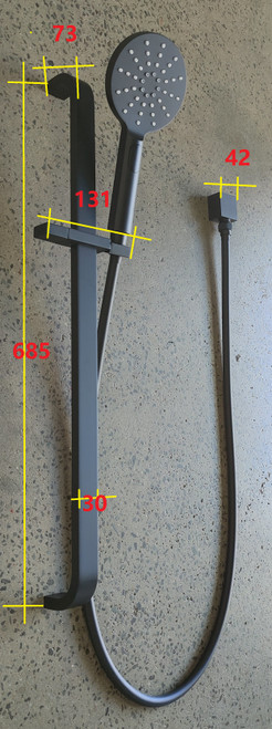 Normandy Round Shower Rail -Brushed Bronze/Copper