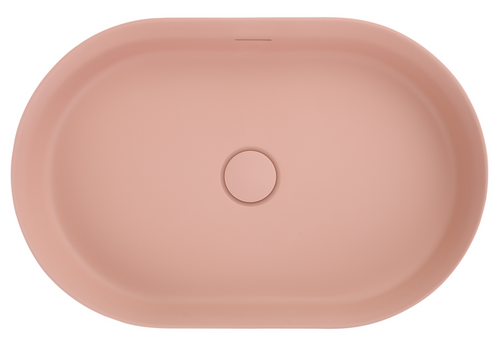 Bella Vista Idra Rose Solid Surfurce Basin with overflow 580 x 380 x 120mm