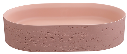 Bella Vista Idra Rose Solid Surfurce Basin with overflow 580 x 380 x 120mm