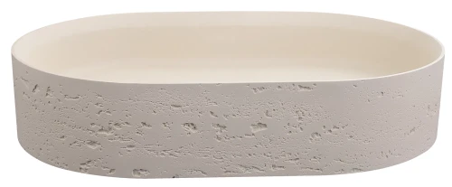 Bella Vista Idra Pilos Solid Surfurce Basin with overflow 580 x 380 x 120mm