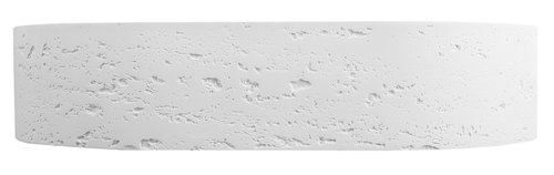 Bella Vista Idra Matte White Solid Surfurce Basin with overflow 580 x 380 x 120mm
