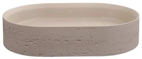 Bella Vista Idra Latte Solid Surfurce Basin with overflow 580 x 380 x 120mm