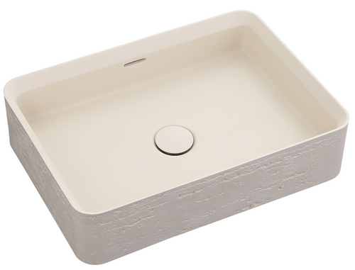 Bella Vista Astera Pilos Solid Surfurce Basin with overflow 500 x 360 x 120mm