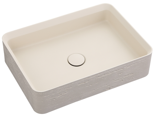 Bella Vista Astera Pilos Solid Surfurce Basin with overflow 500 x 360 x 120mm