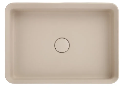 Bella Vista Astera Latte Solid Surfurce Basin with overflow 500 x 360 x 120mm
